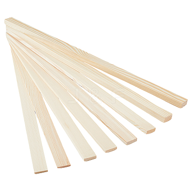 8Pcs 4 Styles Wood Rolling Mud Stick Guides WOOD-DC0001-20-1