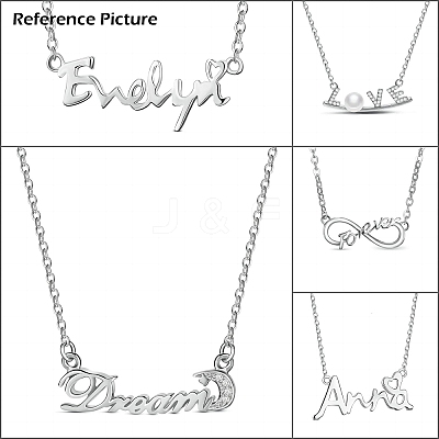 Rhodium Plated 925 Sterling Silver Rolo Chains Necklace Making STER-B001-05P-1
