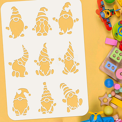 Plastic Drawing Painting Stencils Templates DIY-WH0396-238-1