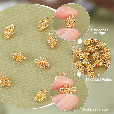 20Pcs Brass Charms KK-DC0002-28-1
