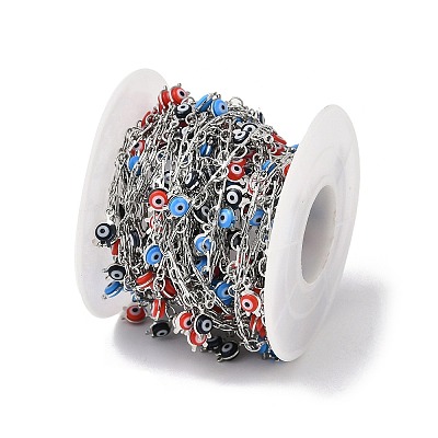 Handmade Brass & Enamel Chains CHC-Z001-18P-1