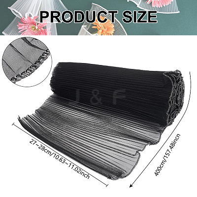 Pleated Gauze Yarn Flower Bouquets Wrapping Packaging DIY-WH0502-63-1