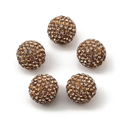 Pave Disco Ball Beads X-RB-Q195-14mm-246-1