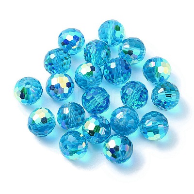 AB Color Plated Glass Beads EGLA-P059-02B-AB25-1