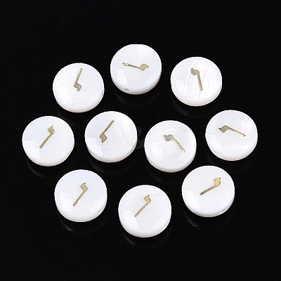 Natural Freshwater Shell Beads BSHE-ZX007-03E-1