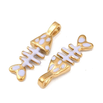 304 Stainless Steel Enamel Pendants STAS-C150-01D-01-1