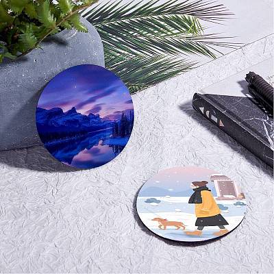 Rubber Coasters AJEW-SZ0001-85-1
