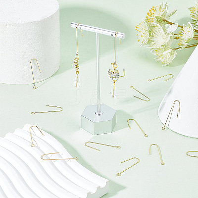 70Pcs Brass Earring Hooks KK-DC0001-14-1