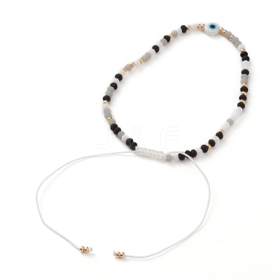 Adjustable Nylon Cord Braided Bead Bracelets BJEW-JB05791-05-1