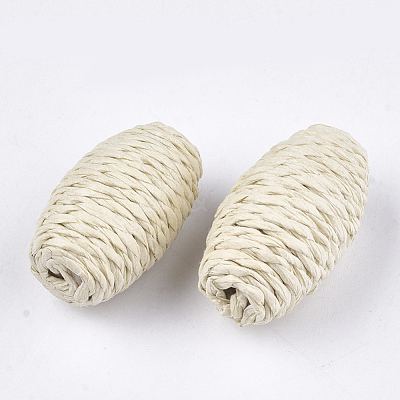Handmade Woven Beads WOVE-T006-142B-1