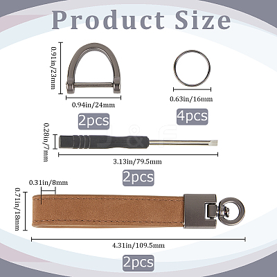 Cowhide Leather Keychain FIND-WH20001-72C-1