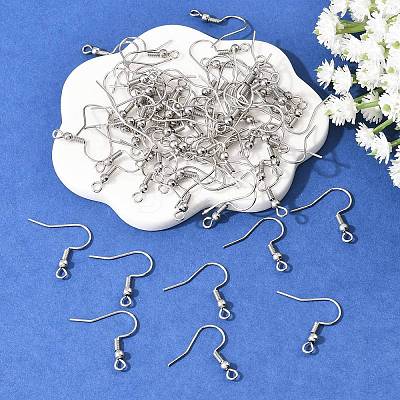 Tarnish Resistant 304 Stainless Steel Earring Hooks X-STAS-R044-1
