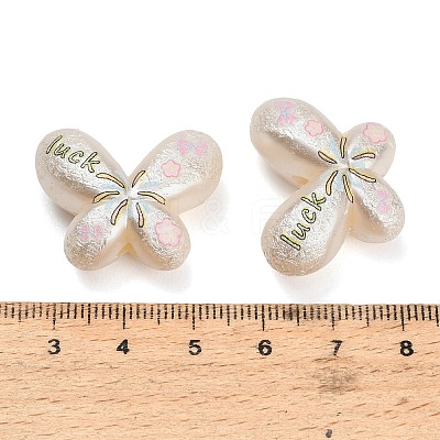 Textured Opaque Acrylic Beads AC-CBA36B6-09E-1