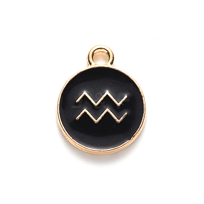 Alloy Enamel Pendants ENAM-S124-01A-08J-1