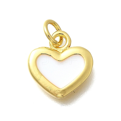 Brass with Enamel Pendants KK-D295-26G-02-1