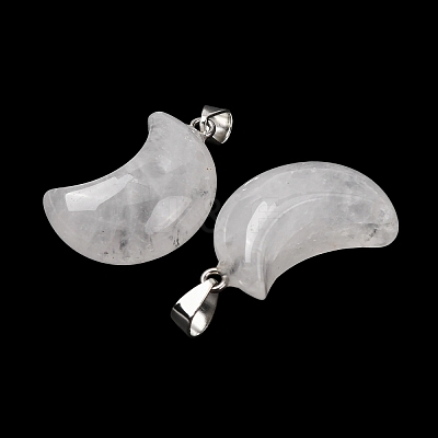 Natural Quartz Crystal Pendants G-F820-02K-01-1
