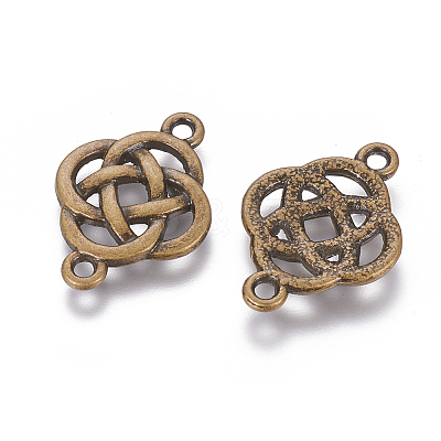 Flower Knot Tibetan Style Alloy Links connectors LS-X-TIBEP-R338-33AB-NR-1