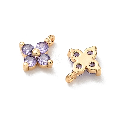 SHEGRACE Brass Cubic Zirconia Charms XGRQ4H136-680G-B-1