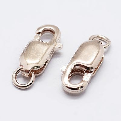 925 Sterling Silver Lobster Claw Clasps STER-K167-075A-RG-1