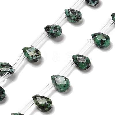 Dyed Natural African Turquoise(Jasper) Beads Strands G-Q167-A14-02-1