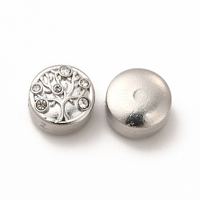 316 Surgical Stainless Steel with Crystal Rhinestone Beads STAS-G305-03P-1