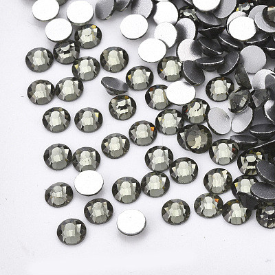 Glass Flat Back Rhinestone Cabochons RGLA-S002-12SS-01-1