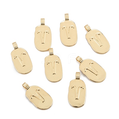 Brass Pendants KK-O140-20G-06-1