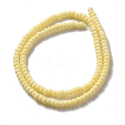Handmade Frosted Porcelain Beads PORC-E017-01K-1
