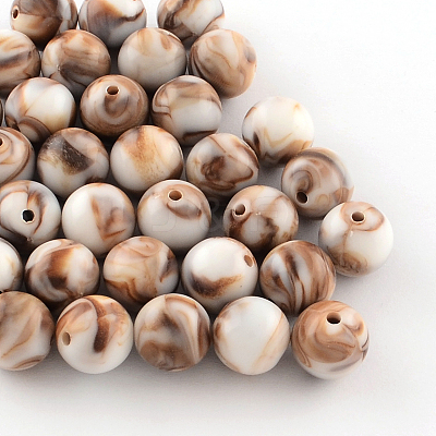 Opaque Acrylic Beads SACR-R853-8mm-207-1