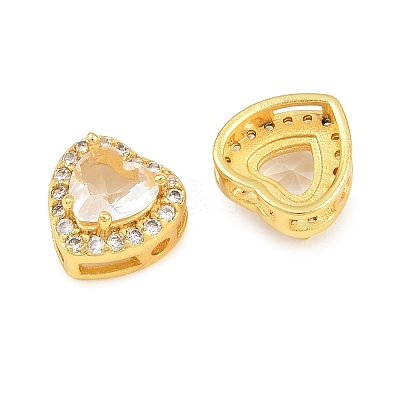 Brass Pave Cubic Zirconia Beads CU-CBA3D67-08G-05-1