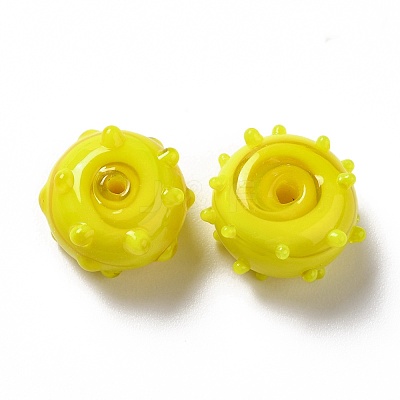Handmade Bumpy Lampwork Beads LAMP-E023-06F-1