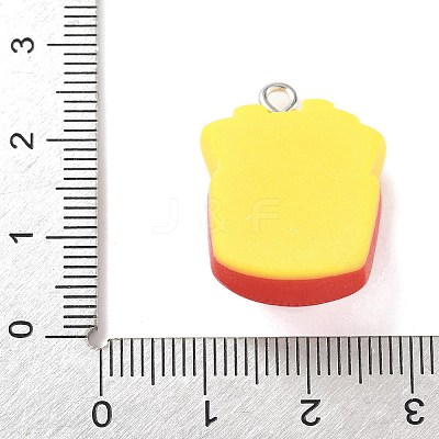Cute Pig Theme Opaque Resin Pendants RESI-V005-007C-1