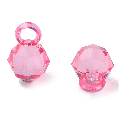 Transparent Acrylic Pendants MACR-S373-125-B05-1