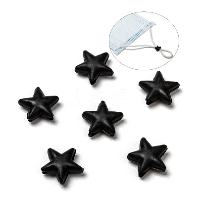 Star PVC Plastic Cord Lock for Mouth Cover KY-D013-01G-1