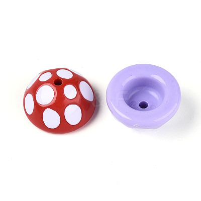 Opaque Acrylic Enamel Beads MACR-N018-13-1