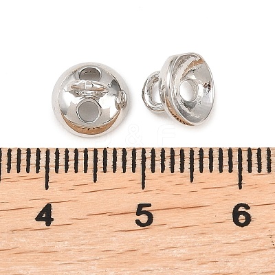 Brass Bead Cap Pendant Bails KK-Z146-26P-1