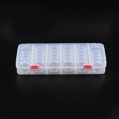 Plastic Bead Storage Containers with Lids and 30PCS Mini Storage Jars C020Y-1