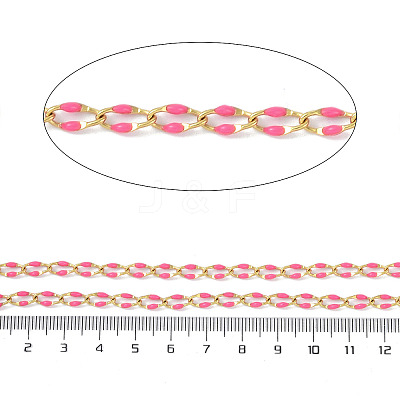 Ion Plating(IP) 304 Stainless Steel Dapped Chains AJEW-Q150-09G-04-1