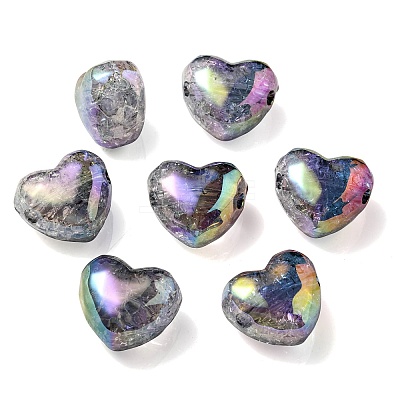 Transparent Crackle Acrylic Beads OACR-P010-14B-1