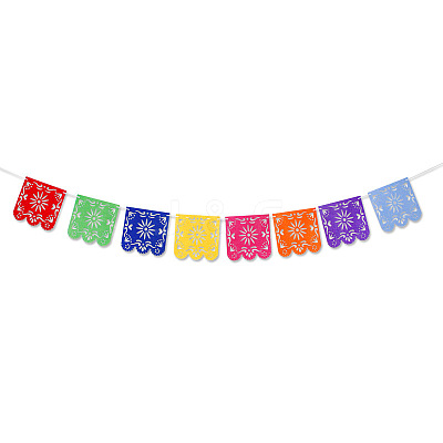 2 Strands Felt Square Flags FEPA-DJ0001-09-1