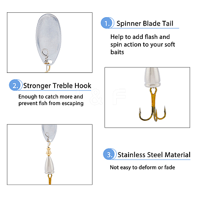 304 Stainless Steel Fishing Lure Hook FIND-FH0006-71-1