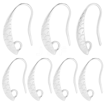 10 Pairs Brass Earring Hooks KK-BBC0027-77A-1