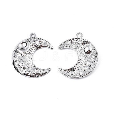Non-Tarnish 201 Stainless Steel Pendant Cabochon Settings STAS-T063-192P-1
