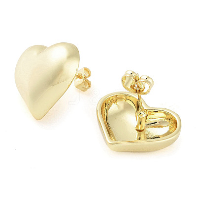 Brass Stud Earrings for Women EJEW-D088-02G-1