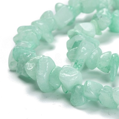 Dyed Natural White Jade Imitation Amazonite Beads Strands G-F703-08-1
