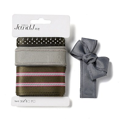9 Yards 3 Styles Polyester Ribbon SRIB-C002-06B-1