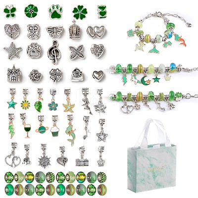 DIY Alloy European Bracelets Making Kits DIY-I108-01D-1