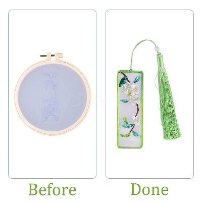 DIY Bookmarks Embroidery Starter Kit DIY-WH20816-004C-1