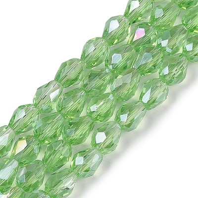 Transparent Electroplate Glass Beads Strands LS-EGLA-N013-T4mm-B13-1