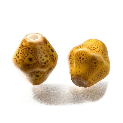 Vintage Style Glazed Ceramic Porcelain Beads PORC-H013-01-04-1